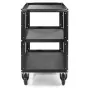 CONECARTS Small cart - with rubber mat - three shelves (CNC1#A0A00W01R3B00)