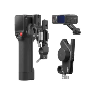 DJI Focus Pro Creator Combo rinkinys: rankinis grip su ekranu, LiDAR fokusavimo modulis ir variklinis įrenginys, modulinė fokusavimo sistema profesionaliam kino filmavimui
