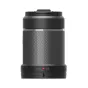 DJI DL 35mm F2.8 LS ASPH prime objektyvas, frontinis vaizdas, su tekstūruotu anglies pluošto korpusu, viršutiniu dangteliu su raudonu indikatoriu, sidabrine juostele ir apatine žiedu su žymėjimu 'DL‑mount 35' ir raudonu tašku, s