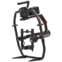 DJI Ronin 2 profesionalus trijų ašių kameros stabilizatorius su anglies pluošto rėmu, raudonais akcentais, nuimamu rankena, dviem hot-swappable baterijomis ir nuotolinio valdymo pultu