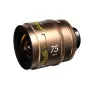 DZOFILM Arles Lustre 75mm T1.6 PL kino objektyvas su gintaro šviesa, didelio formato suderinamumas, 16‑lapų diafragma ir tiksli rankinė fokusavimo rotacija