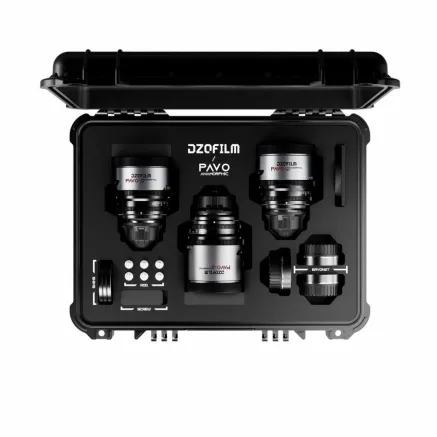 DZOFILM Pavo 2x Anamorphic 3-Lens Kit (32/55/100mm T2.1/T2.4) for PL/EF Mount 