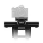 Edelkrone Slide Sprint Bundle stovas su Sony Alpha 7II kamera, kompakti motorizuota judesio sistema profesionaliam vaizdo įrašymui