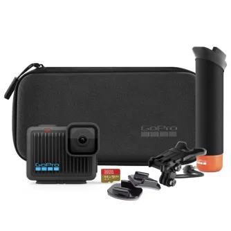 GoPro HERO Action Camera Specialty+ (Sport) paketas su lipniais montuojamais, nešiojamu dėklu, USB-C kabeliu, 64GB microSD kortele ir plūduriuojančiu rankena GoPro HERO Action Camera Specialty+ (Sport) paketas su lipniais montuojamais, nešiojamu dėklu, USB-C kabeliu, 64GB microSD kortele ir plūduriuojančiu rankena