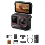 Insta360 Ace Pro 2 veiksmo kamera su 8K jutikliu, dviem AI lustais ir vandeniui atspariu dizainu iki 12 m. Komplekte yra Xplorer Grip Pro, Pocket Printer, odinė dėžutė, USB-C laidas ir dvi baterijos. Užfiksuota veiksmo akimirka 