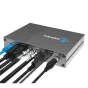Kiloview E3 4K HDMI/SDI dvigkanalų videokodeorius su HDMI, SDI, Ethernet ir USB prievadais profesionaliam video srautui ir įrašymui
