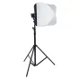 NANLITE Lantern-Softbox LT-FMM-60 sferinis softbox ant juodo trikampio stovo, teikiantis vienodą, minkštą ir omnidirektyvų apšvietimą NANLITE Forza 60/60B LED