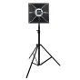 NANLITE Lantern-Softbox LT-FMM-60 sferinis softboxas ant juodo trikojčio stovo, suteikiantis vienodą, minkštą, omnidirektyvų apšvietimą Nanlite Forza 60/60B LED panelėms