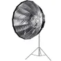 Nanlite Easy-Up Parabolic Soft Box SB-PR-120-Q 120cm diametru, Bowens montāža ir sidabrinė atspindinti vidinė dalis studijos apšvietimui