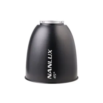 NANLUX 45° reflektorius su NL montavimu Evoke 2400B/5000B - lengvas aliuminio reflektorius, kuris 4 kartus didina apšvietimą, idealus studijos apšvietimo nustatymams