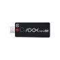 RGBlink ASK nano 4K bevielis vaizdo siųstuvas su USB‑C jungtimi, juodu kompaktišku korpusu, mėlynu apšviestu įjungimo mygtuku ir raudonu RX indikatoriumi