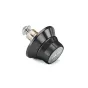 Sachtler aktiv bowl connector 75 mm V2 – kompakti juodas adapteris su sidabriniu varžtu ir bronziniu apvalku, skirtas aktiv6, aktiv8 ir aktiv8T SpeedSwap galvoms montuoti ant Sachtler 75 mm bowl trikojų (išskyrus Soom seriją).