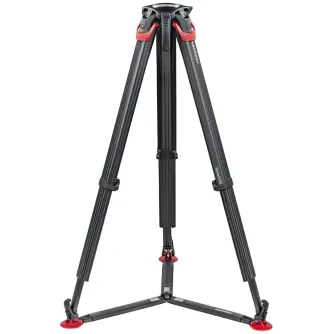 Sachtler flowtech 100 GS trikojis su greito atleidimo mechanizmu ir anglies pluošto kojomis lengvai ir aukštos našumo vaizdo įrašymui