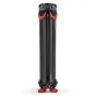 Sachtler Flowtech 75 MS anglies pluošto trikojis kojos su greito atleidimo stabdžių sistema ir raudonais gumos kojelėmis