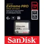 SanDisk Extreme PRO 256GB CFast 2.0 atminties kortelė su iki 525MB/s skaitymo ir 450MB/s rašymo greičiu, tinkama profesionaliai 4K vaizdo įrašymui ir aukštos kokybės fotografijai
