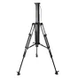 Second Wave Model 30 motorizuotas teleprompterio stovas su 30 kg apkrova, juodas trikojo su trimis reguliuojamais kojomis, aukščio reguliavimas nuo 82 iki 260 cm, nuotolinio valdymo kabelis su geltonu jungtimi
