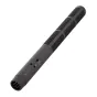 Sennheiser MKH 8018 virzitas mikrofonas su juoduoju briaunotu korpusu, 5‑pinų XLR jungtimi ir šoninėmis jungikliais MS, XY‑narrow, XY‑wide, -10 dB ir -3 dB žemų dažnių filtru