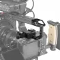 Shape CNC aliuminio rankenos prailginimas Sony FX3/FX30, tvirtinamas prie gamyklinio viršutinio rankenos, kad būtų išplėstas ir stabilizuotas, su tvirtu šoniniu rankena su medine apdaila ir triukšmo slopinimo sprendimu, lengvas 