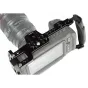 Lengvas aliuminio handheld krepšys Blackmagic Pocket Cinema Camera 4K/6K su mediniu rankenėle ir paminkštinta juosta