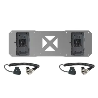 Shape 2x V-Mount baterijos adapterio plokštė su 25 cm kabeliais Atomos Sumo monitoriui - P-Tap iki 4-pin XLR moteriškas jungtis Shape 2x V-Mount baterijos adapterio plokštė su 25 cm kabeliais Atomos Sumo monitoriui - P-Tap iki 4-pin XLR moteriškas jungtis