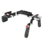 Shape Canon C200 Offset Rig su reguliuojamais rankenomis, 15mm strypo pagrindu ir ergonominiu peties pagalvėle Canon C200 kameroms