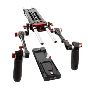 Shape V-Lock Baseplate Shoulder Kit with Telescopic Handles & VCT Tripod Plate (BP8000) Shape V-Lock Baseplate Shoulder Kit with Telescopic Handles & VCT Tripod Plate (BP8000)