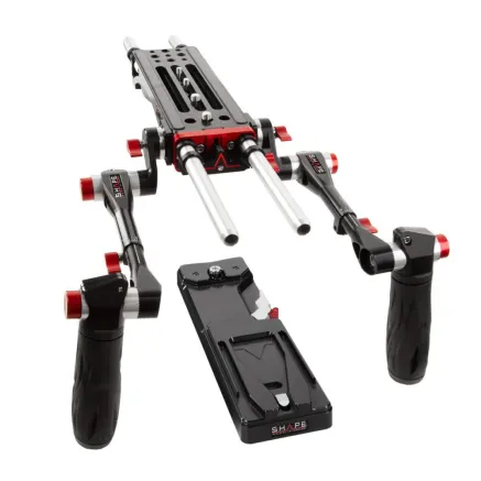 Shape V-Lock Baseplate Shoulder Kit with Telescopic Handles & VCT Tripod Plate 