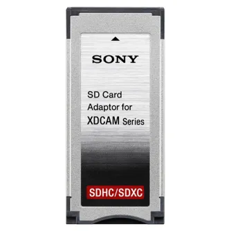Sony MEAD-SD02 SD kortelių adaptorius su sidabriniu metaliniu korpusu ir juodais kraštais, su Sony logotipu ir techninėmis specifikacijomis, skirtas XDCAM EX vaizdo kameroms, palaiko SDHC/SDXC korteles. Sony MEAD-SD02 SD kortelių adaptorius su sidabriniu metaliniu korpusu ir juodais kraštais, su Sony logotipu ir techninėmis specifikacijomis, skirtas XDCAM EX vaizdo kameroms, palaiko SDHC/SDXC korteles.