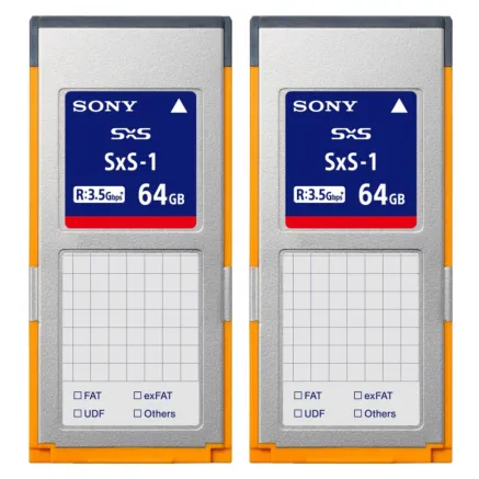 Sony SxS-1 Memory Card 64GB, 2pcs (2SBS-64G1C)