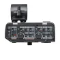 Tascam CA‑XLR2D dvikanalinis XLR mikrofonų adapteris Canon be veidrodžių kameroms, su priekinės panelės valdymu, fantominiu maitinimu ir nuimamu šaltuoju batų tvirtinimu.