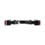 Wooden Camera 19mm Studio Crossbar, juodas anodizuotas 7075 aliuminis su raudonais akcentais, sukamos rozetės ir nerūdijančio plieno rankenėlės, viršutinis vaizdas ant balto fono