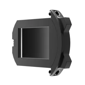 Z CAM Z-CAM eND modulis E2 Flagship serijai, juodas elektroninis ND filtrų modulis su tvirtinimo laikikliais, šoninis vaizdas