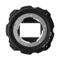Z-CAM M Mount adapteris Z-Cam E2 Flagship Series kameroms, juodas metalinės konstrukcijos su keturiais varžtais ir atidarymo/uždarymo ženklais.