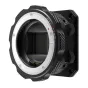 Z-CAM EF montavimo adapteris Z-Cam E2 Flagship Series, su sidabriniu montavimo žiedu ir tekstūruota juoda nugarėlė su užrakto/atrakto svirtele ir raudonu indikatoriu, suderinamas su Canon EF objektyvais.