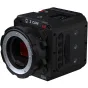 Z CAM E2-S6G Super 35mm 6K kino kamera su EF montavimu, juodas tvirtas korpusas, šoninis valdymo pultas su mygtukais, viršutinis LCD ekranas ir raudonas įrašymo mygtukas