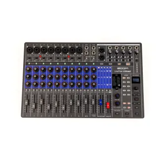 Zoom LiveTrak L12next Skaitmeninis mikšeris ir rekordorius su 14 kanalų, belaidžiu valdymu ir 24 bit/96 kHz įrašymu