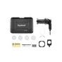 Aputure Spotlight Mount II 50° Lens Kit su juodu kietu dėklu, Spotlight Mount II įranga, 50° objektyvas, saugos grandinė, keturi B‑size metaliniai gobai, gelio laikiklis, oktagoninis filtro žiedas ir dokumentacija, visi išdėstyt