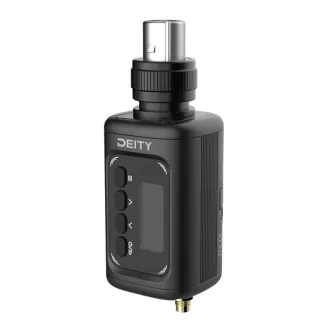 Profesionalus Deity THEOS DXTX plug-on transmiteris su 32 bitų float įrašymu, belaidžiu perdavimu ir nuotoliniu valdymu per Bluetooth