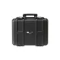 Aputure Spotlight Mount II 3-lęčių Hard Case – uždara juoda apsauginė dėžė su etiketėmis gale, tvirtu rankena ir užraktais, skirta saugiai laikyti tris Spotlight Mount II objektyvus ir Iris organizuotam transportavimui.