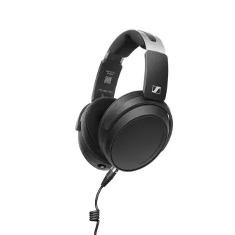 Sennheiser HD 480 PRO uždaro tipo studijos ausinės su susuktuvu kabeliu, juodais ausų puodeliais ir sidabriniu akcentu ant galvos juostos, profesionali garso įranga Sennheiser HD 480 PRO uždaro tipo studijos ausinės su susuktuvu kabeliu, juodais ausų puodeliais ir sidabriniu akcentu ant galvos juostos, profesionali garso įranga
