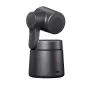 Obsbot Tail Air PowerUp Combo 4K PTZ streaming kamera su AI automatičiu seklavimu, juodas cilindrinis pagrindas, raudonas maitinimo mygtukas, USB-C prievadas ir tekstūruotas mikrofono groteles.