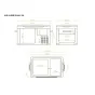 Maientum IceCube DUAL 30 kompresoriaus kūlių techninis brėžinys su dvigubomis zonomis, ventiliacijos grotelėmis ir 12/24/230V maitinimo galimybėmis