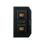 Blackmagic Design 16TB Medijos modulis su dviem M.2 PCIe SSD lizdais, juodas tvirtas korpusas, priekinis vaizdas