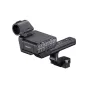Sony XLR-H2 XLR Handle Unit, sumontuotas ant kameros Multi Interface Shoe, su ergonomišku rankena, valdymo panele su garsumo reguliatoriais ir 4 kanalų garso įėjimais.