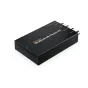 Blackmagic Design UltraStudio Mini Replay 12G Thunderbolt 4 įrašymo kortelė su SDI vaizdo/garso jungtimis ir ventiliacijos grotelėmis.