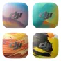 DJI Mic Mini 2 Time Series Magnetic Front Cover Set – keturi meniniai magnetiniai dangteliai (Dawn, Surge, Blaze, Glimmer) nuo Victo Ngai, kiekvienas su unikaliu spalvingu dizainu, lengvai uždedami ant DJI Mic Mini 2 siųstuvo.