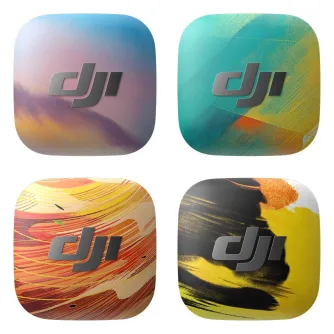 DJI Mic Mini 2 Time Series Magnetic Front Cover Set – keturi meniniai magnetiniai dangteliai (Dawn, Surge, Blaze, Glimmer) nuo Victo Ngai, kiekvienas su unikaliu spalvingu dizainu, lengvai uždedami ant DJI Mic Mini 2 siųstuvo. DJI Mic Mini 2 Time Series Magnetic Front Cover Set – keturi meniniai magnetiniai dangteliai (Dawn, Surge, Blaze, Glimmer) nuo Victo Ngai, kiekvienas su unikaliu spalvingu dizainu, lengvai uždedami ant DJI Mic Mini 2 siųstuvo.