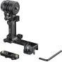 SmallRig L-shaped monitor support su montavimo plokšte ir šešiakampiu raktu, juoda metalinė konstrukcija LCD ekranams