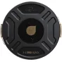 PolarPro Mini MagLock VND 2–5 Stop Black Mist 1/4 filtro viršus, juodas apvalus filtras su auksiniu logotipu ir '2-5 VND BLACK' tekstu, su Mini MagLock sistema, skirta Leica Q3 ir Fujifilm X100VI