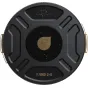PolarPro Mini MagLock VND 2-5 žingsnių apvalus polarizatorius iš viršaus, juodas su auksiniu logotipu ir 'PLVND 2-5' žymėjimu.